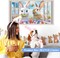 Easter Decoration Stickers for Wall Easter Bunny Wall Decals Peel and Stick 3D Fake Window Spring Wall Sticker Natural Landscape Wall Decals Flowers Rabbit Wall Art Murals for Living Room Nusery Decor
